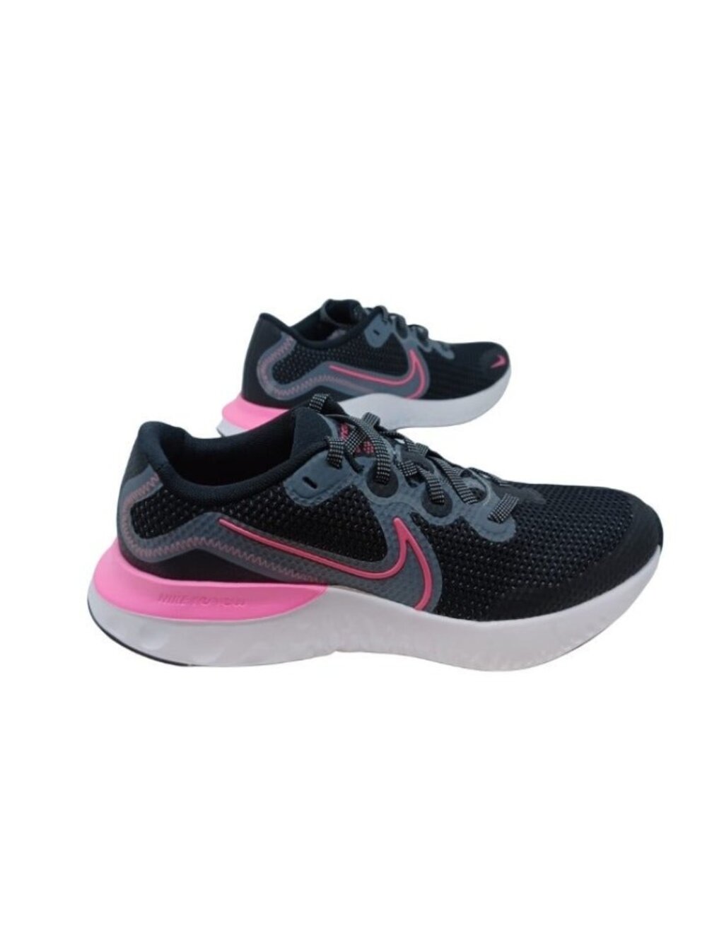 Nike Renew Run Youth Size 6Y Black Pink White Running Shoes Sneakers CT1430-092